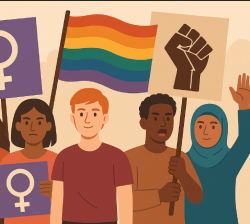 About Gender Justice, Anti-Racism, and Pride Movements